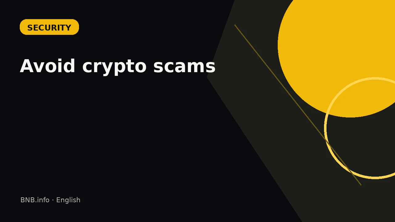 Avoid crypto scams