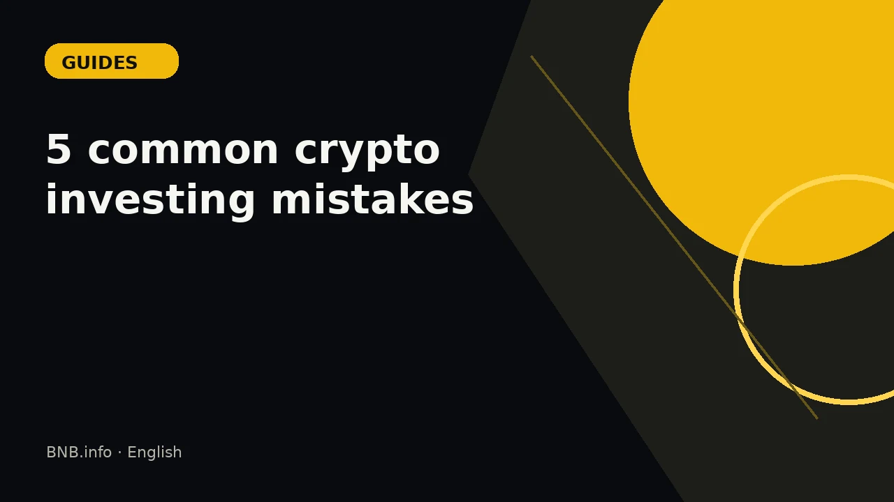 5 common crypto investing mistakes